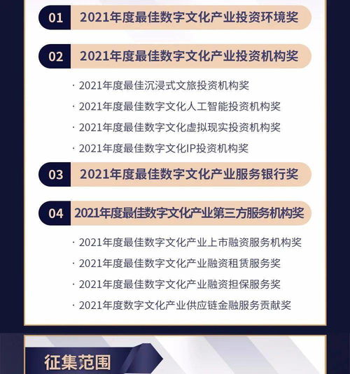 2021年文化金融創(chuàng)新獎數(shù)字文化產(chǎn)業(yè)評選啟動 聚焦數(shù)字文化創(chuàng)意內(nèi)容應(yīng)用服務(wù)新浪潮