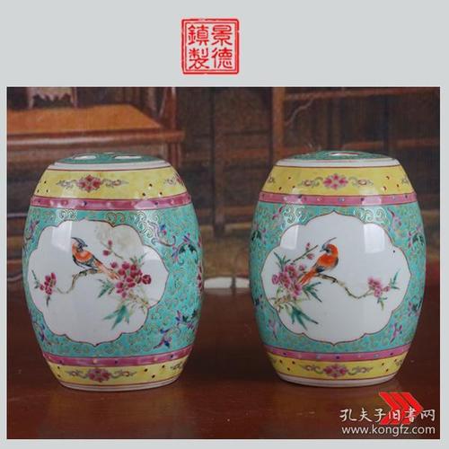 匠心遺韻 景德鎮(zhèn)文革老廠貨全手工花鳥腰鼓壇賞析